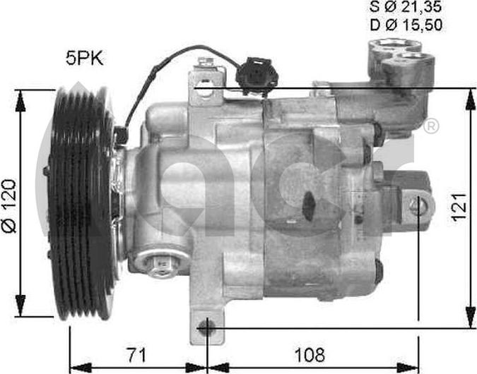 ACR 134528 - Compressor, air conditioning autospares.lv