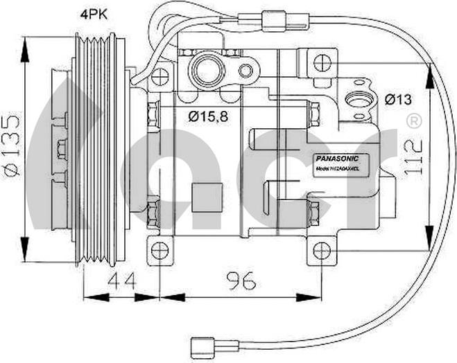 ACR 134617 - Compressor, air conditioning autospares.lv