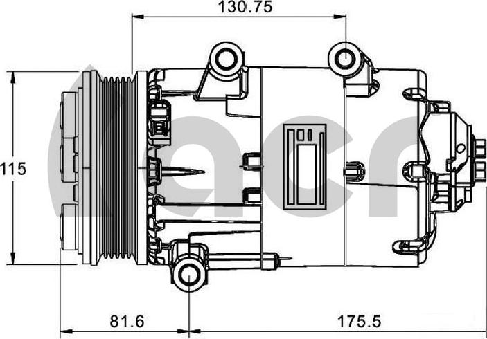 ACR 135142G - Compressor, air conditioning autospares.lv