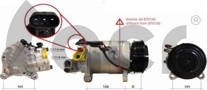 ACR 135159R - Compressor, air conditioning autospares.lv