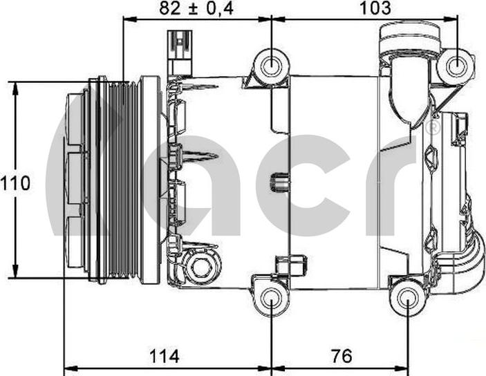 ACR 135135 - Compressor, air conditioning autospares.lv