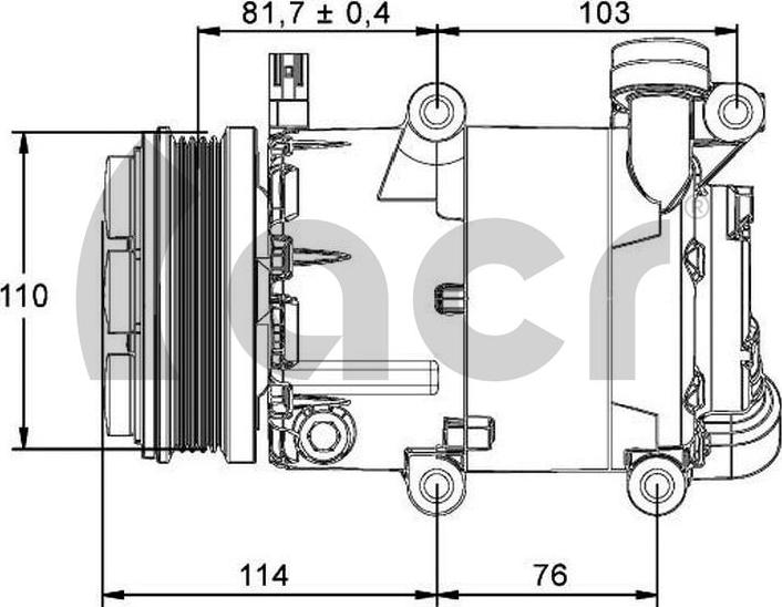 ACR 135136 - Compressor, air conditioning autospares.lv