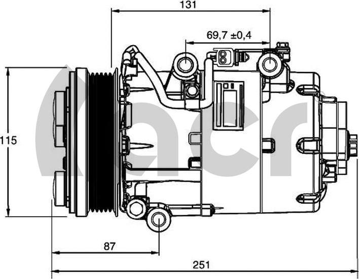 ACR 135137 - Compressor, air conditioning autospares.lv