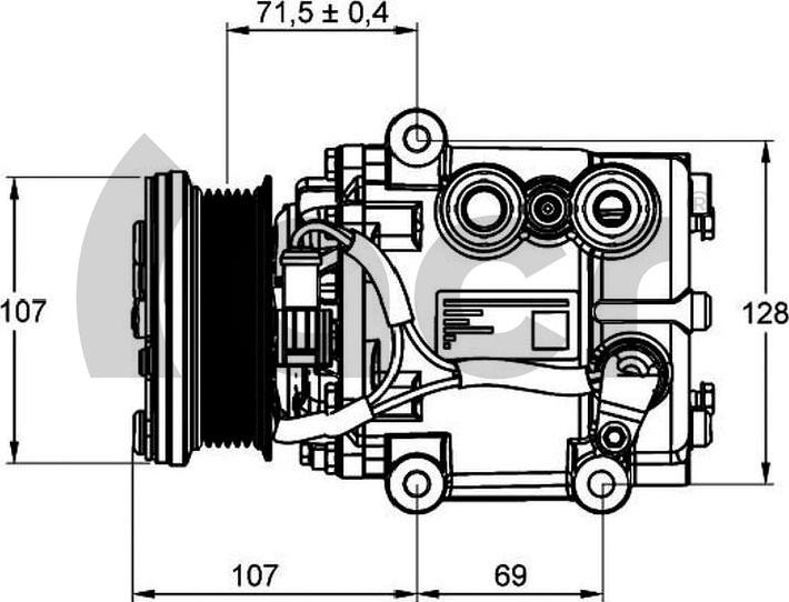 ACR 135129R - Compressor, air conditioning autospares.lv