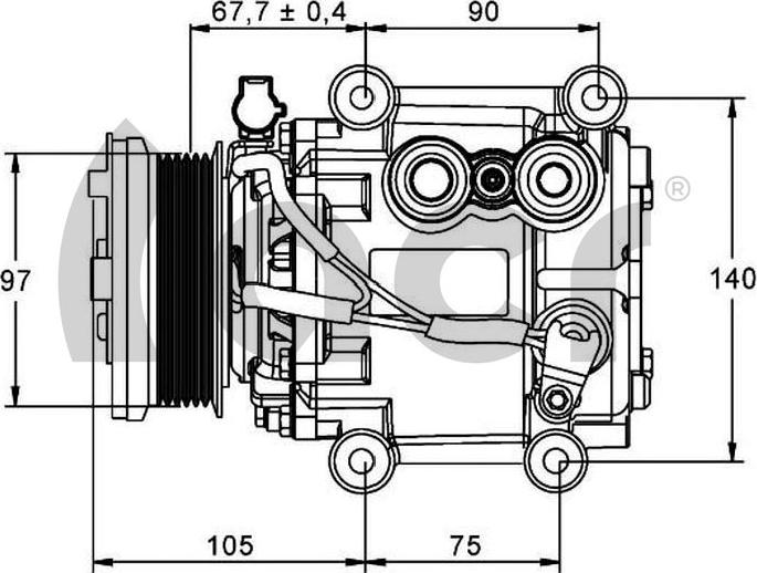 ACR 135124 - Compressor, air conditioning autospares.lv