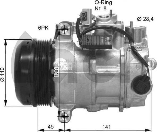 ACR 135256 - Compressor, air conditioning autospares.lv