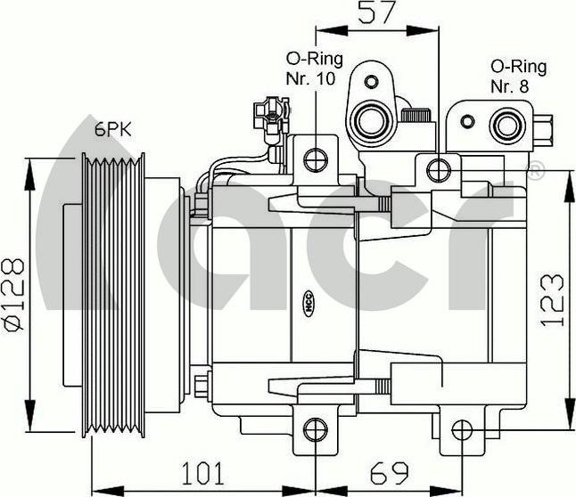 ACR 135207 - Compressor, air conditioning autospares.lv