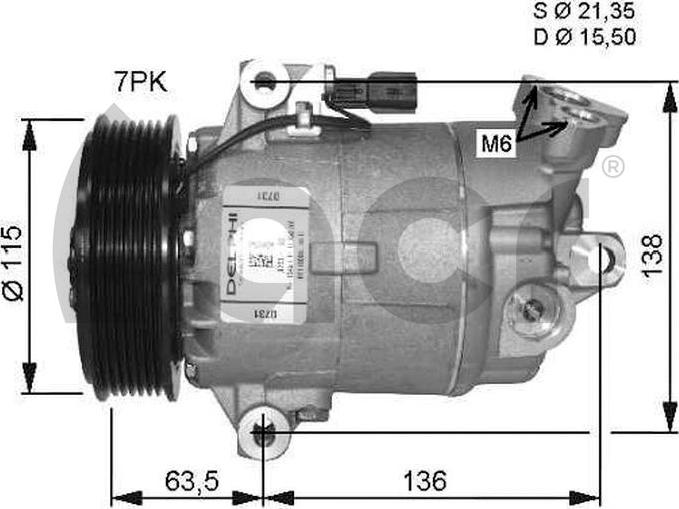 ACR 133149R - Compressor, air conditioning autospares.lv