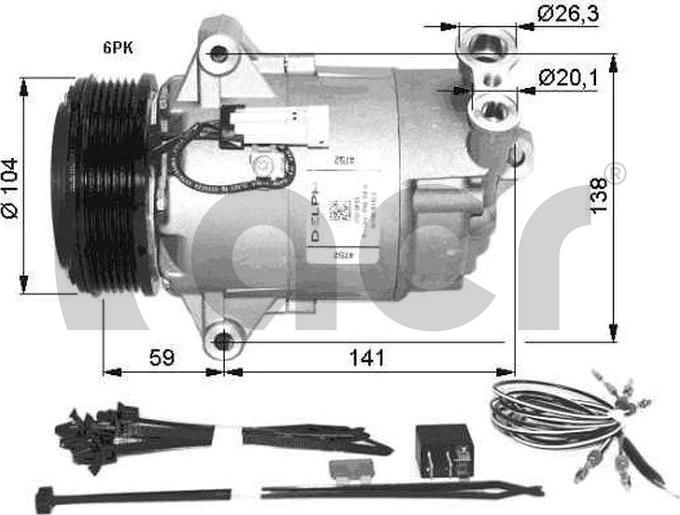 ACR 133150 - Compressor, air conditioning autospares.lv