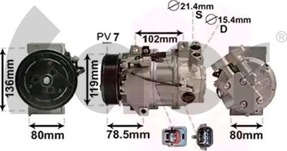 ACR 132932 - Compressor, air conditioning autospares.lv