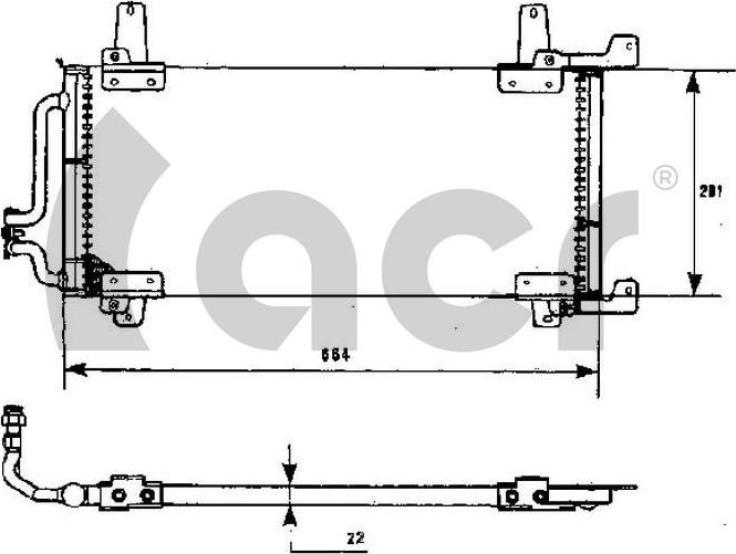 ACR 300453 - Condenser, air conditioning autospares.lv