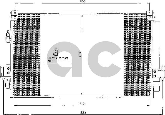 ACR 300462 - Condenser, air conditioning autospares.lv