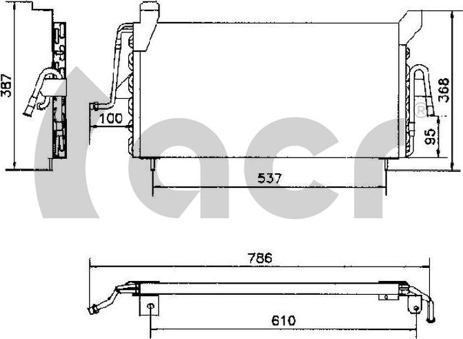 ACR 300403 - Condenser, air conditioning autospares.lv