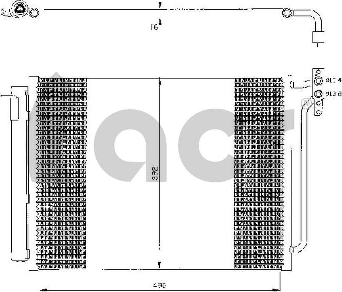 ACR 300434 - Condenser, air conditioning autospares.lv