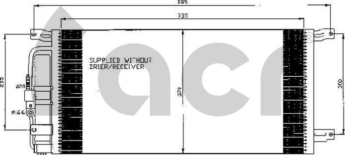 ACR 300551 - Condenser, air conditioning autospares.lv