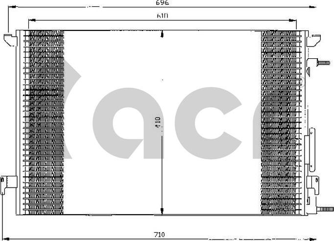 ACR 300500 - Condenser, air conditioning autospares.lv