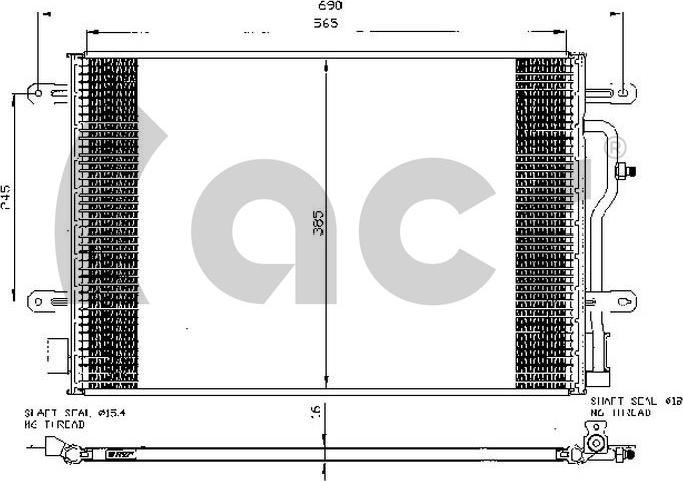 ACR 300511 - Condenser, air conditioning autospares.lv