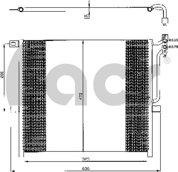 ACR 300513 - Condenser, air conditioning autospares.lv