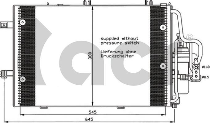 ACR 300588 - Condenser, air conditioning autospares.lv