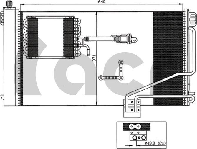 ACR 300582 - Condenser, air conditioning autospares.lv