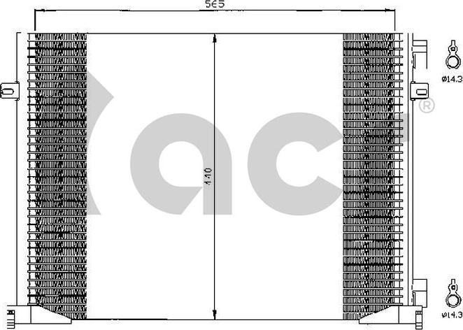 ACR 300527 - Condenser, air conditioning autospares.lv