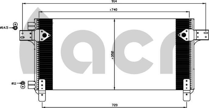 ACR 300660 - Condenser, air conditioning autospares.lv