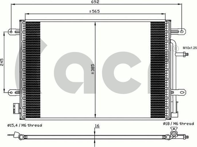 ACR 300603 - Condenser, air conditioning autospares.lv