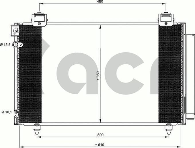 ACR 300626 - Condenser, air conditioning autospares.lv