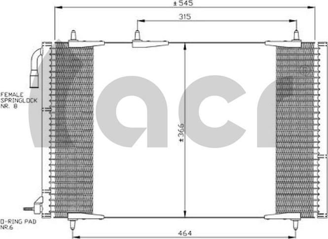 ACR 300097 - Condenser, air conditioning autospares.lv