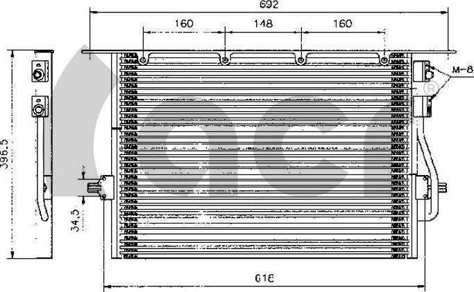 ACR 300041 - Condenser, air conditioning autospares.lv