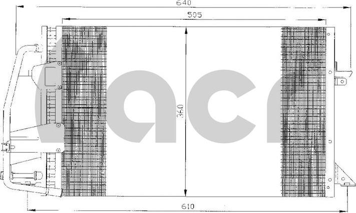 ACR 300009 - Condenser, air conditioning autospares.lv