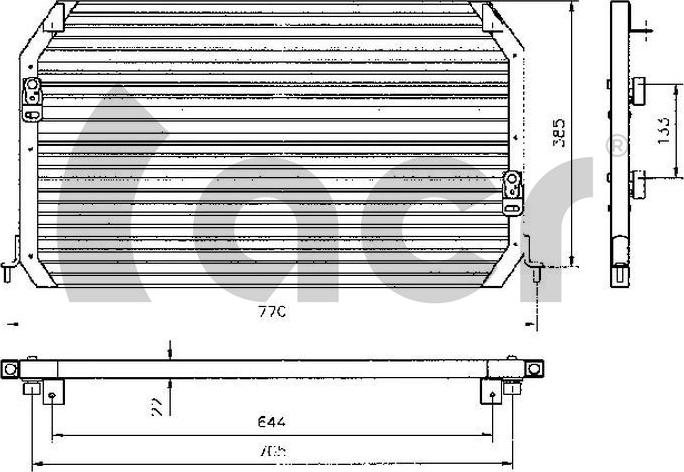 ACR 300071 - Condenser, air conditioning autospares.lv