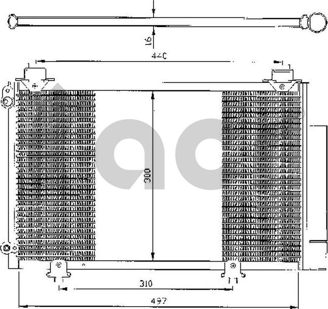 ACR 300365 - Condenser, air conditioning autospares.lv