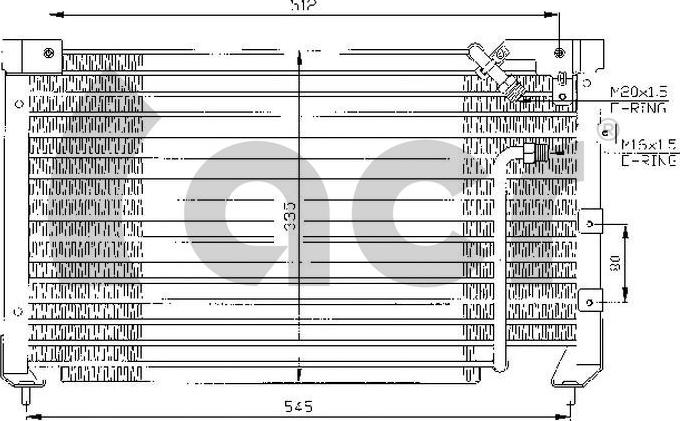 ACR 300318 - Condenser, air conditioning autospares.lv