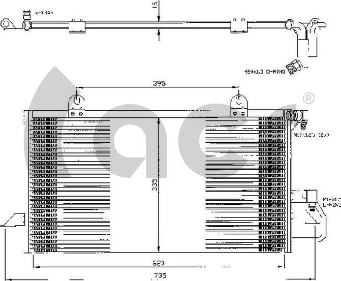 ACR 300289 - Condenser, air conditioning autospares.lv