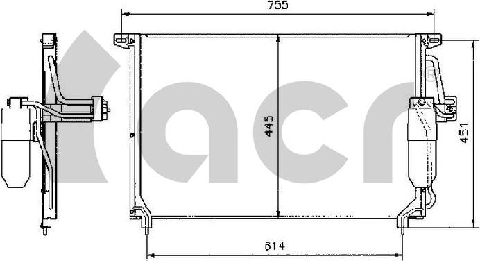 ACR 300235 - Condenser, air conditioning autospares.lv