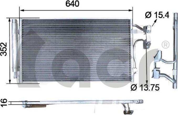 ACR 300715 - Condenser, air conditioning autospares.lv