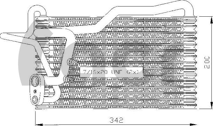 ACR 310003 - Evaporator, air conditioning autospares.lv