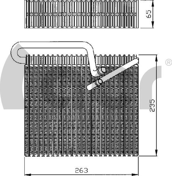 ACR 310158 - Evaporator, air conditioning autospares.lv