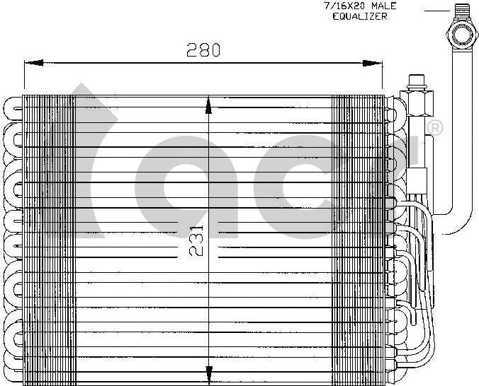 ACR 310100 - Evaporator, air conditioning autospares.lv