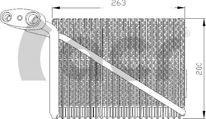 ACR 310136 - Evaporator, air conditioning autospares.lv