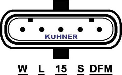 AD Kühner 553004RI - Alternator autospares.lv