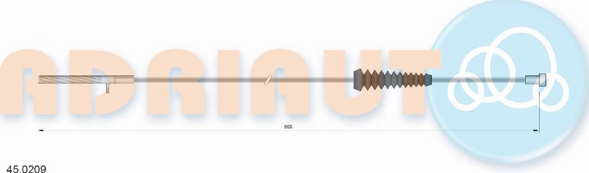 Adriauto 45.0209 - Cable, parking brake autospares.lv