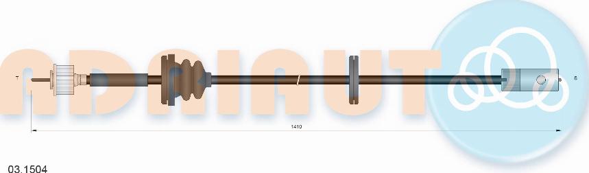 Adriauto 03.1504 - Tacho Shaft autospares.lv