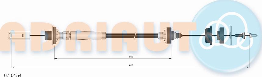 Adriauto 07.0154 - Clutch Cable autospares.lv