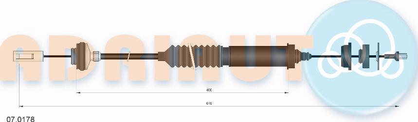 Adriauto 07.0178 - Clutch Cable autospares.lv