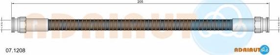 Adriauto 07.1208 - Brake Hose autospares.lv