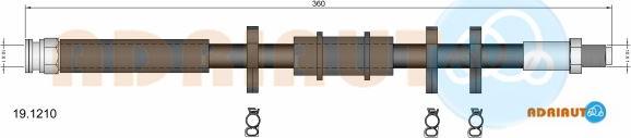 Adriauto 19.1210 - Brake Hose autospares.lv