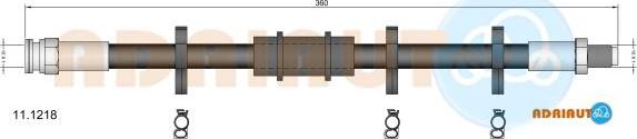 Adriauto 11.1218 - Brake Hose autospares.lv