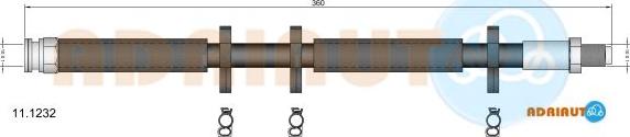 Adriauto 11.1232 - Brake Hose autospares.lv